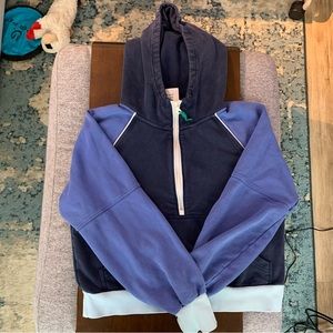 OFFLINE By Aerie Throw-Back Quarter Zip Sweatshirt Medium